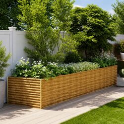 Garden Raised Bed Specifications: Corten Steel 479x100x69cm