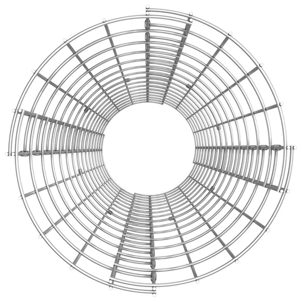Circular Gabion Pole Galvanised Steel Garden Fence Border Post Ø30x150 cm