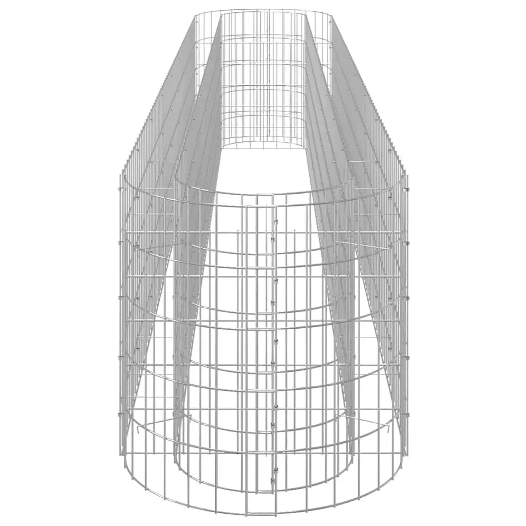 Raised Bed Planter Garden Use Silver 330x50x50cm