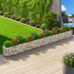 Gabion Raised Bed Specifications: Galvanised Iron, 610x50x50 cm