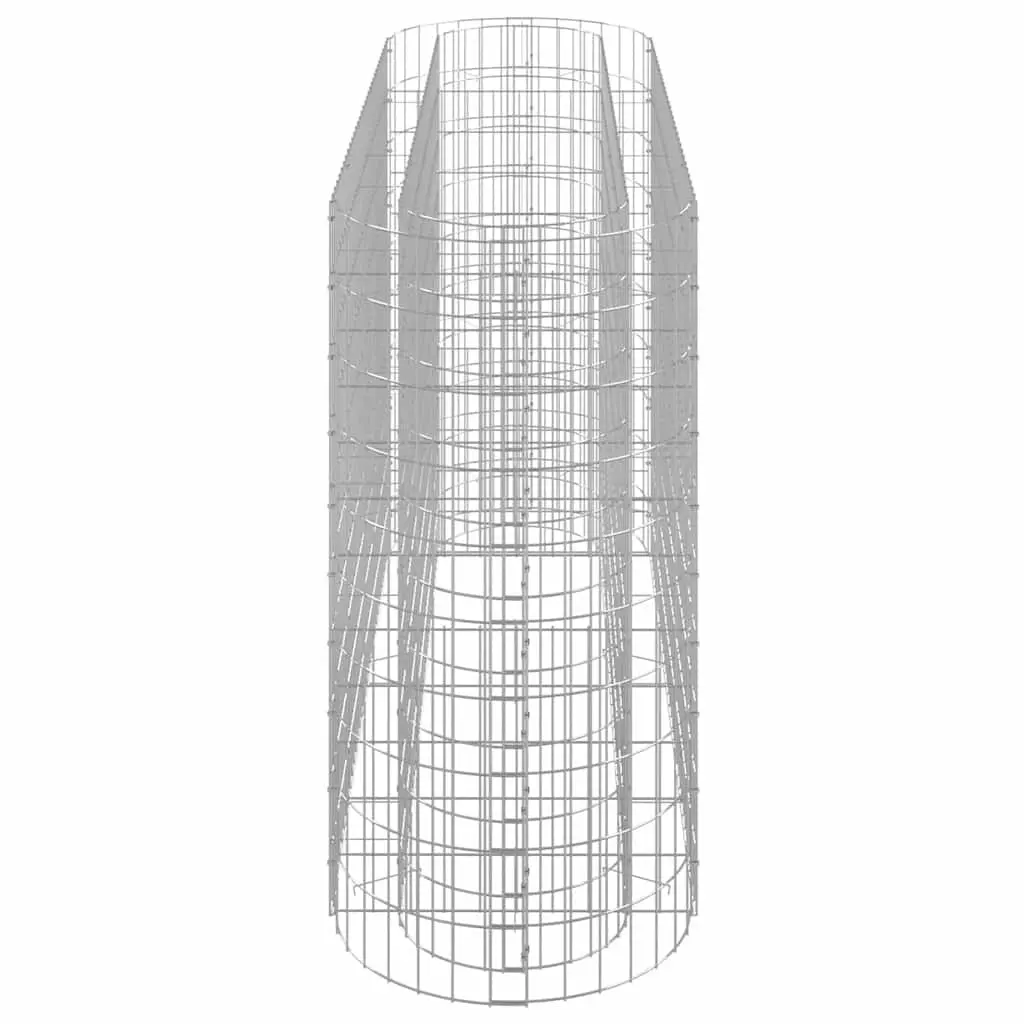 Galvanised Iron Gabion Raised Bed Garden Planter Flower Border 190x50x100cm