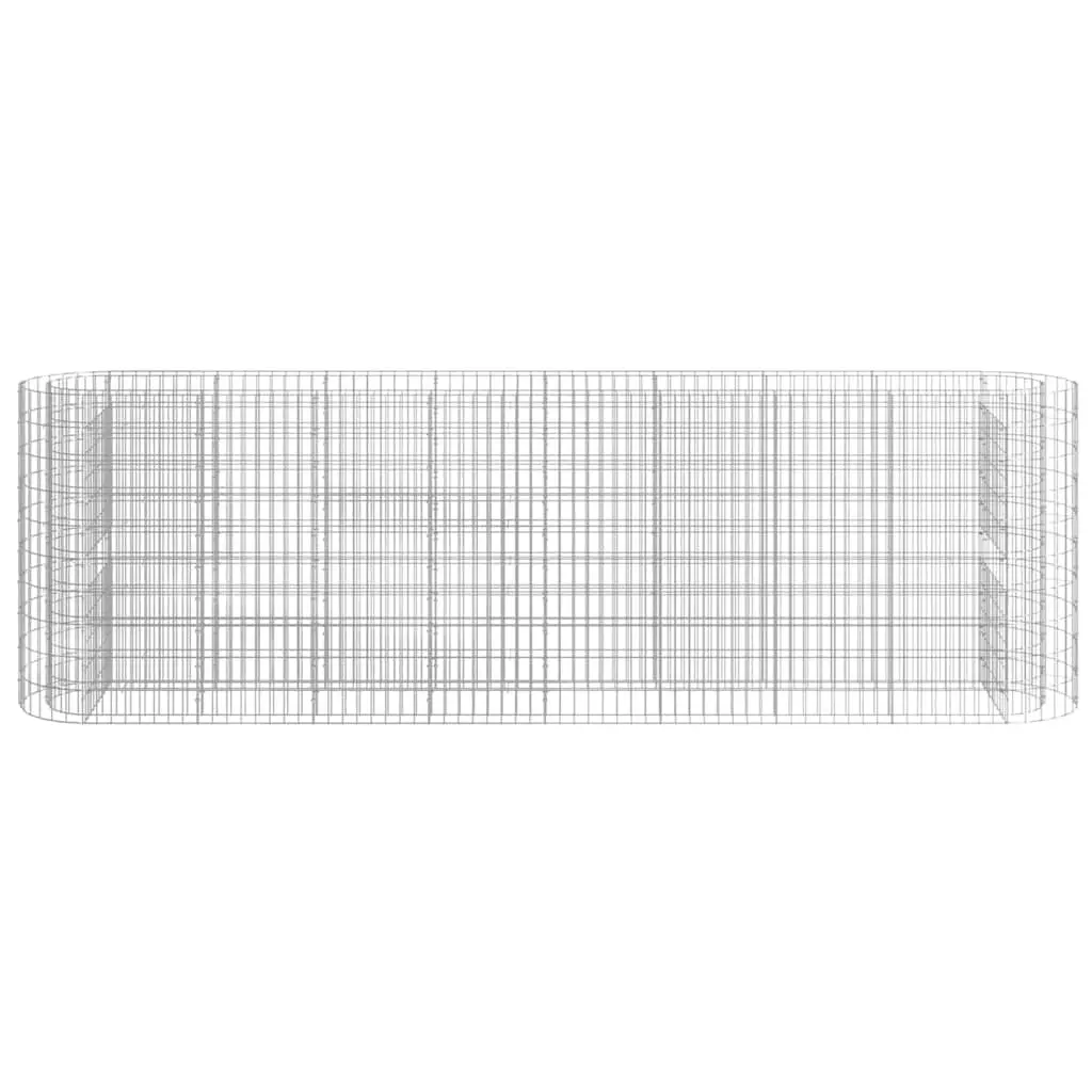 Galvanised Iron Gabion Raised Bed Garden Planter Border Flower Box 330x50x100cm