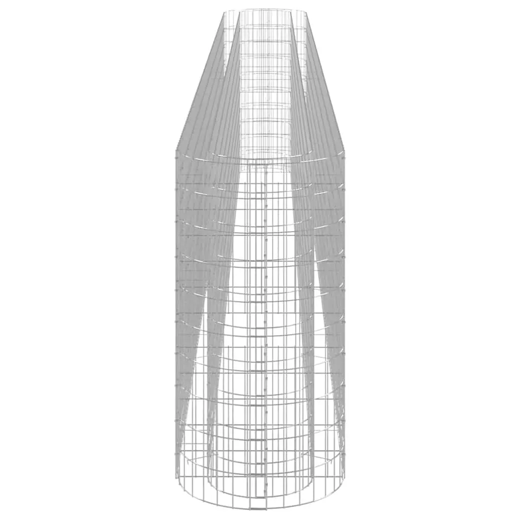 Gabion Raised Bed Planter Garden Border Galvanised Iron 540x50x100cm Silver