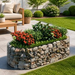 Galvanised Iron Gabion Raised Bed Specifications: 200x100x50cm