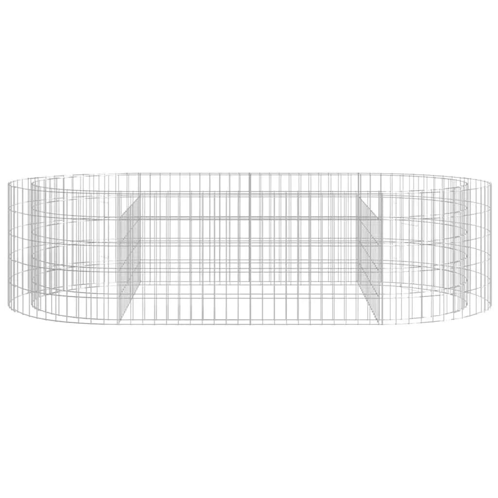 Gabion Raised Garden Bed Outdoor 200x100x50cm Galvanised Iron Planter Box