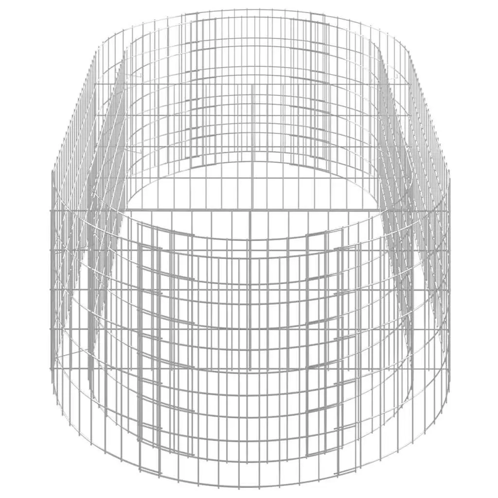 Gabion Raised Garden Bed Outdoor 200x100x50cm Galvanised Iron Planter Box