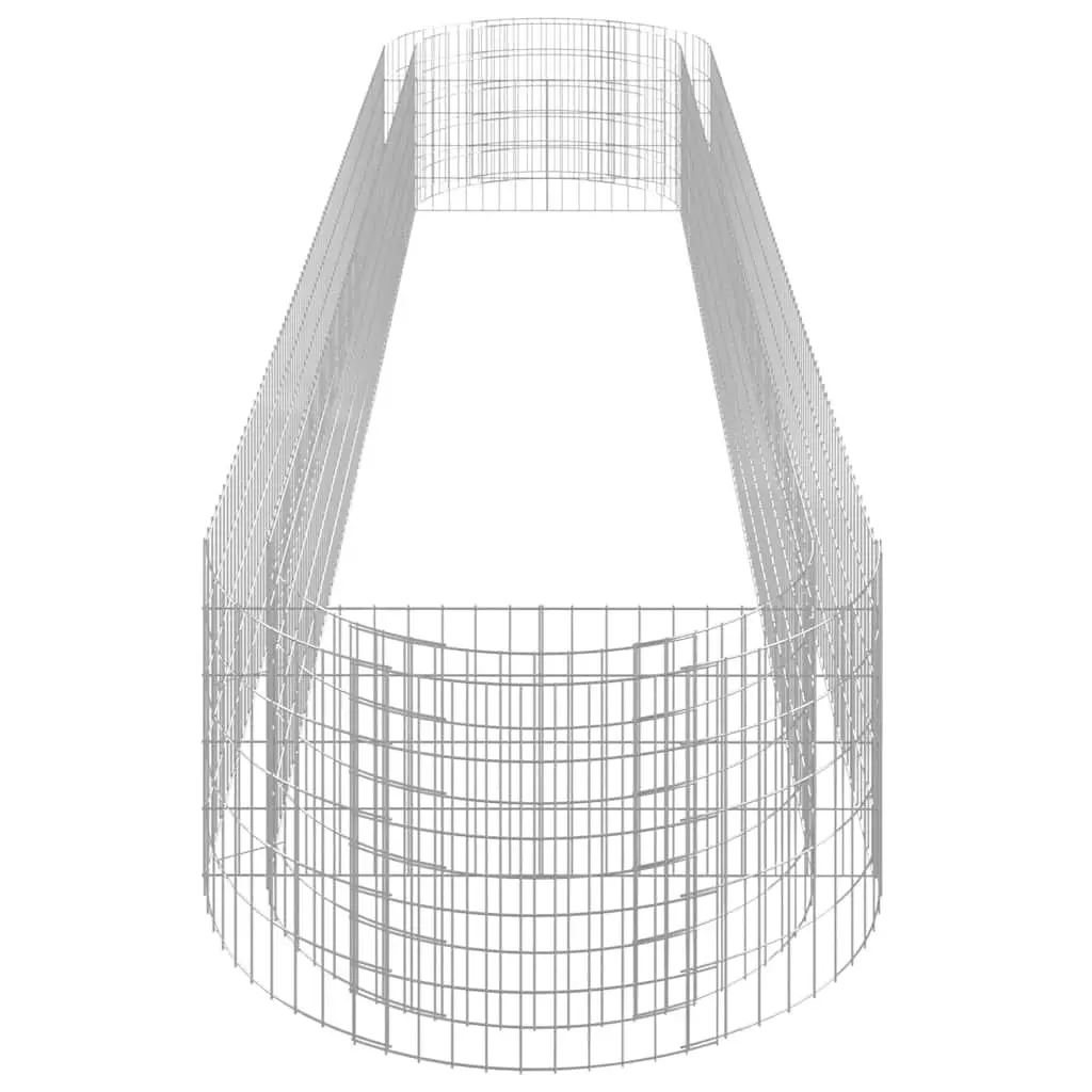 Gabion Raised Bed Galvanised Iron Garden Planter Flower Border Patio