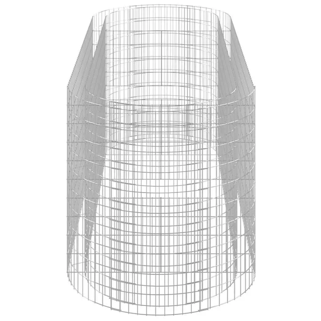 Galvanised Iron Gabion Raised Garden Bed Planter Border 300x100x100cm Silver