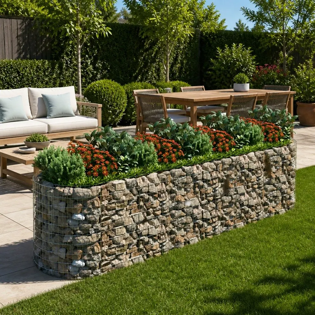 Gabion Raised Bed Garden Planter 400x100x100 cm