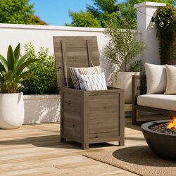 Outdoor Cushion Storage Box: 50 x 50 x 56 cm, Fir Wood