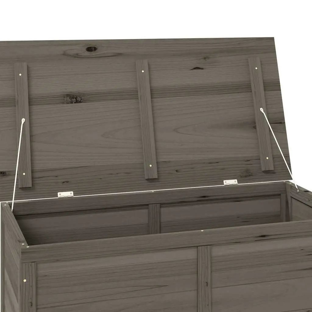 Outdoor Cushion Storage Box Anthracite Solid Fir Wood 100x50x56cm Garden Patio