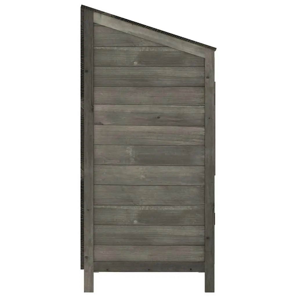 Garden Shed Anthracite Outdoor Storage Wooden Structure Backyard Tool House