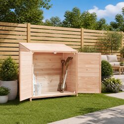 Wooden Garden Storage Shed Dimensions 102x52x112 cm, Fir Wood