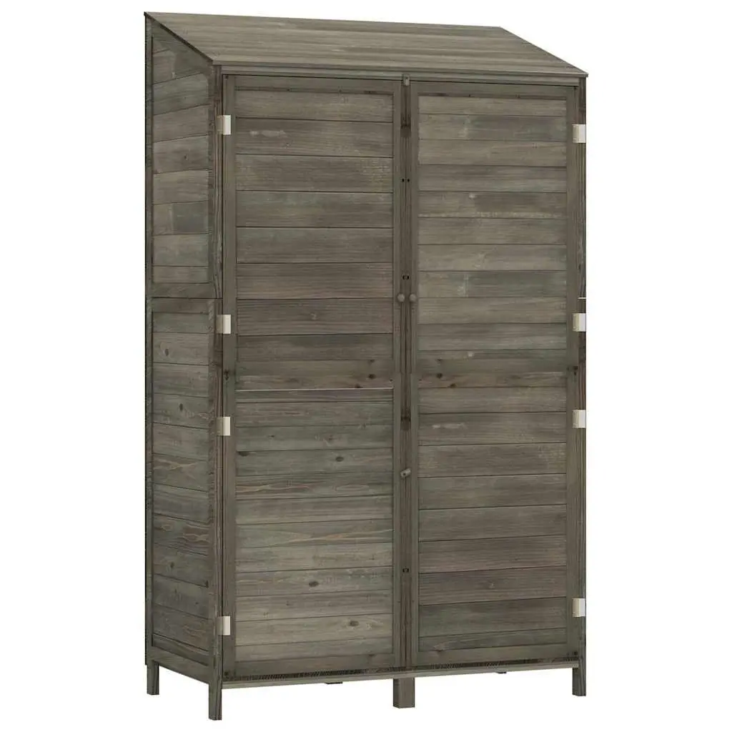 Garden Shed Anthracite Outdoor Storage Wooden Fir Wood Backyard Tool House