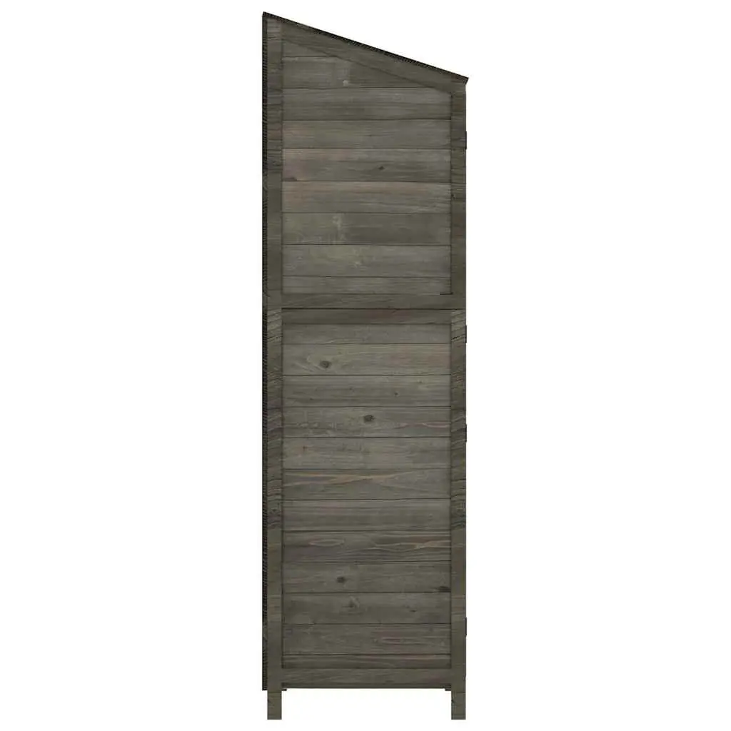 Garden Shed Anthracite Outdoor Storage Wooden Fir Wood Backyard Tool House