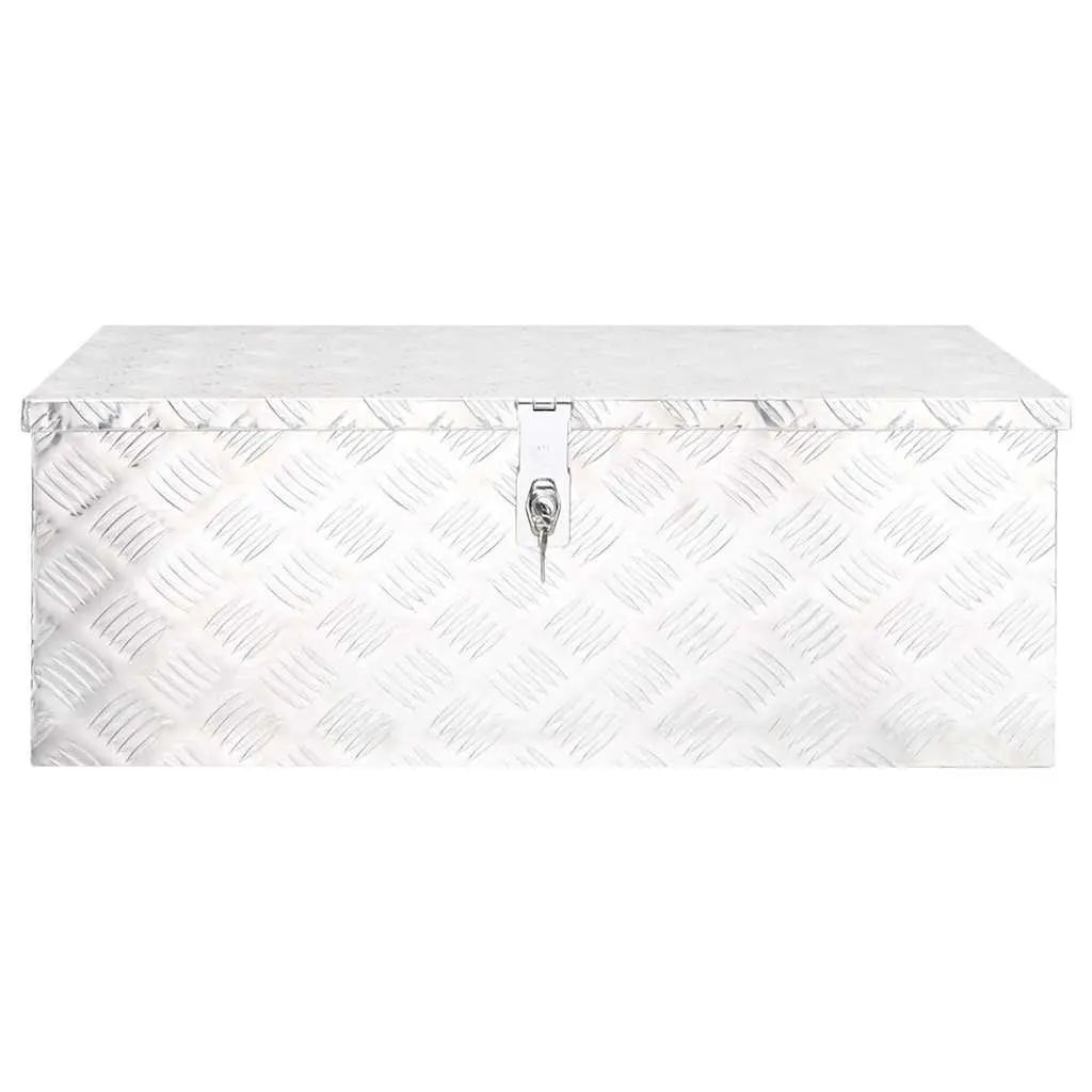 Storage Box for Tools 80x39x30 cm Aluminium Silver