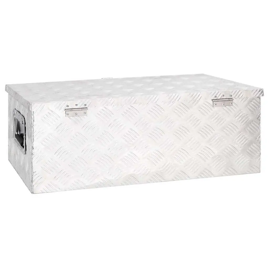Storage Box for Tools 80x39x30 cm Aluminium Silver