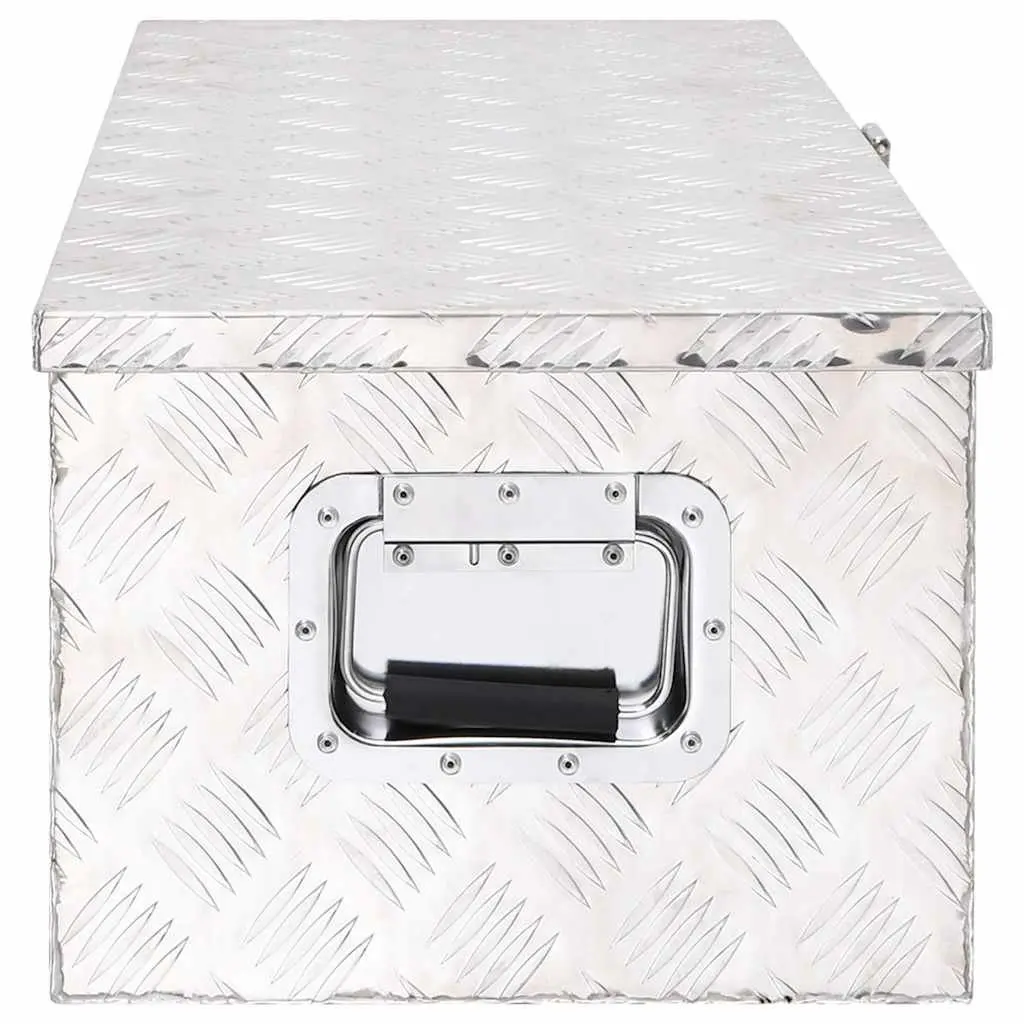 Storage Box for Tools 80x39x30 cm Aluminium Silver