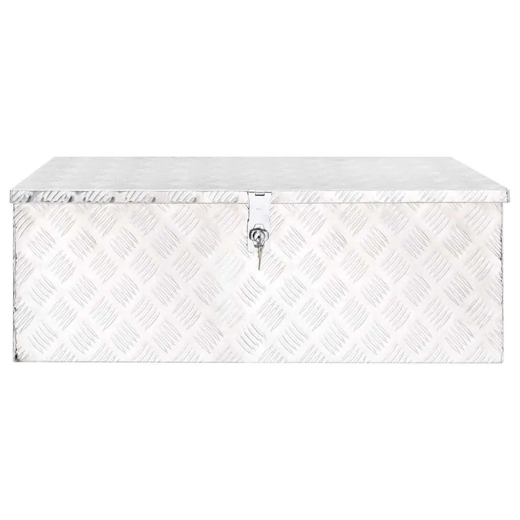 Storage Box for Tools and Accessories 90x47x33.5 cm Aluminium Organizer Locking Case