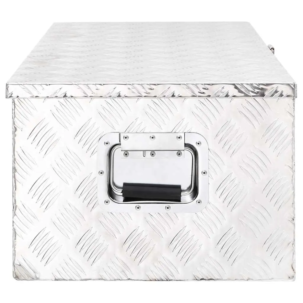 Storage Box for Tools and Accessories 90x47x33.5 cm Aluminium Organizer Locking Case