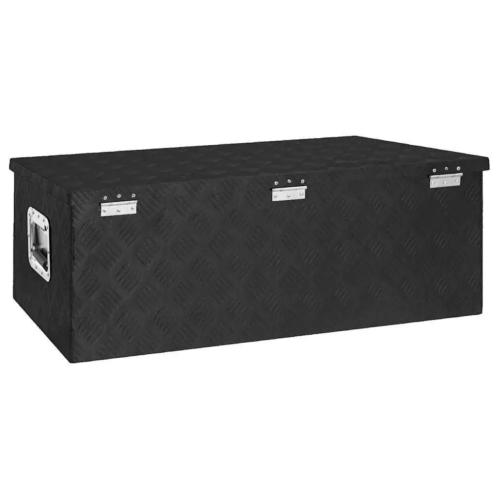 Storage Box Aluminium Tool Box Organiser Portable Carry Handle Locking System