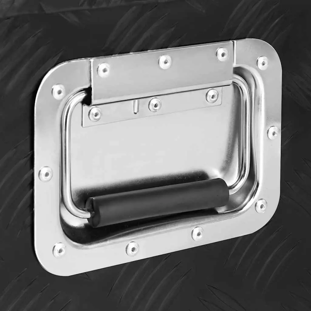 Storage Box Aluminium Tool Box Organiser Portable Carry Handle Locking System