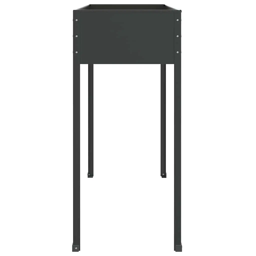 Garden Planter Raised Bed Anthracite High Feet Outdoor Pots Flowers Vegetables