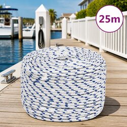 Specifications of 6mm White Boat Rope - 25m Length