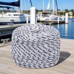 Specifications of 8mm White Polypropylene Braided Boat Rope