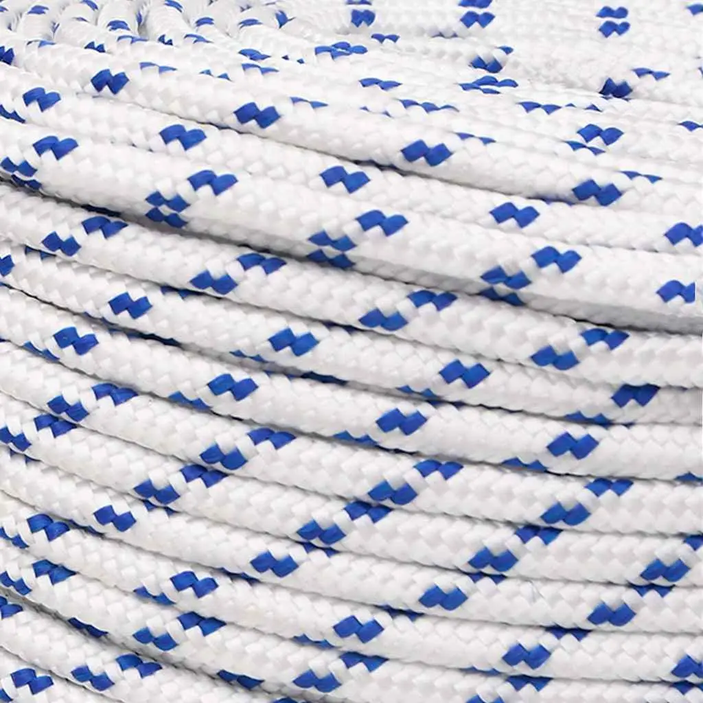 Boat Rope Marine Use 10mm 100m White Polypropylene Braided