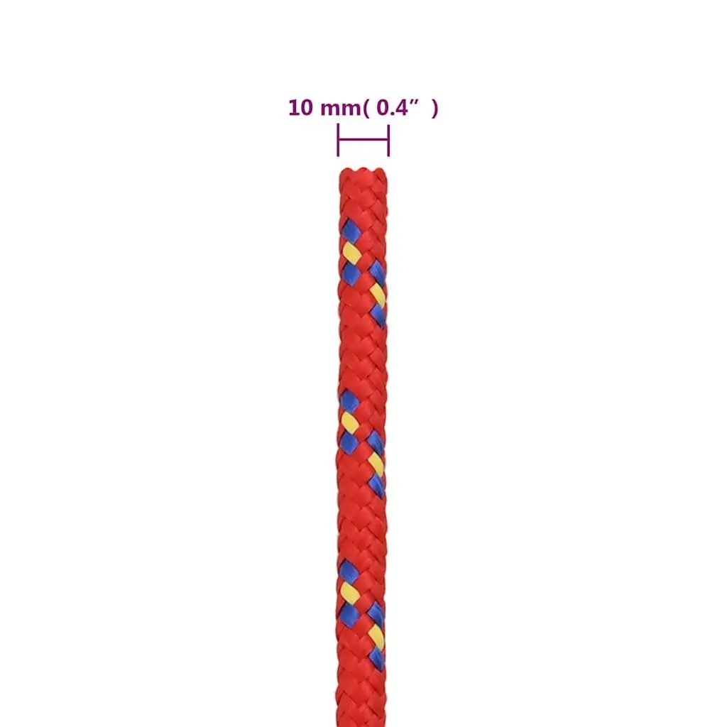Red 10mm x 25m Polypropylene Rope