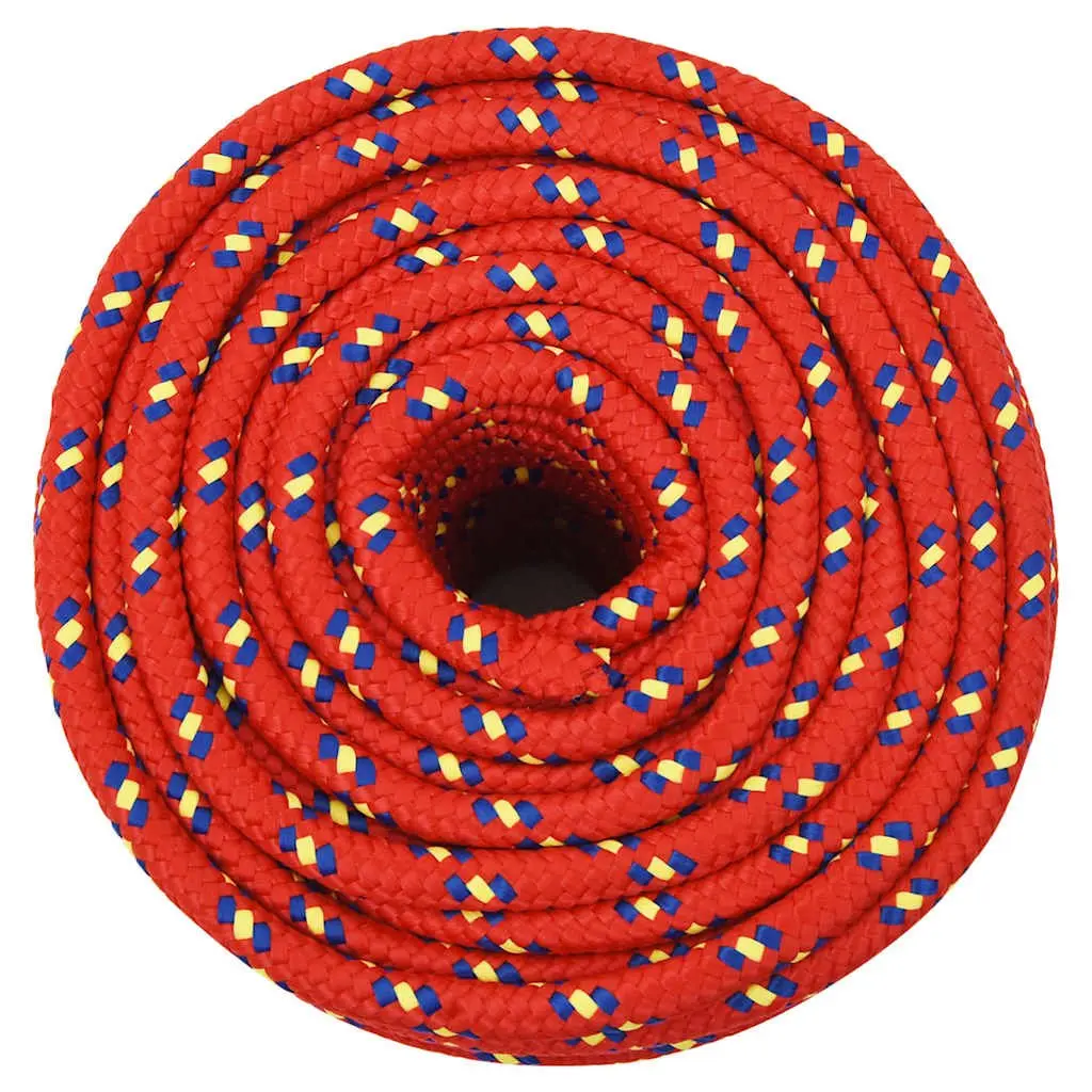 12mm 25m Red Polypropylene Rope
