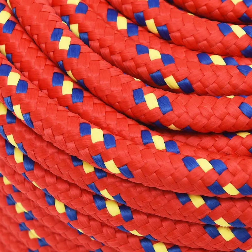 12mm 25m Red Polypropylene Rope