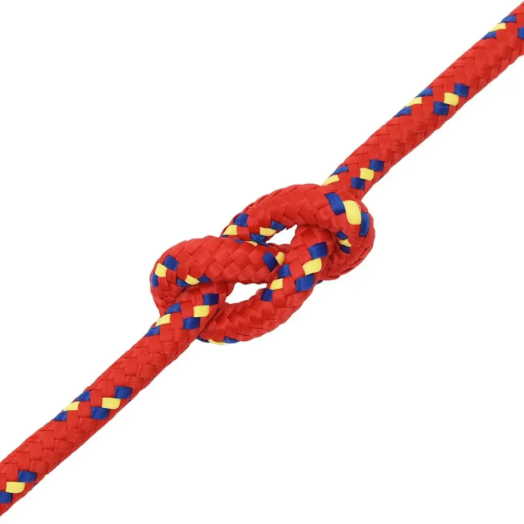 12mm 25m Red Polypropylene Rope