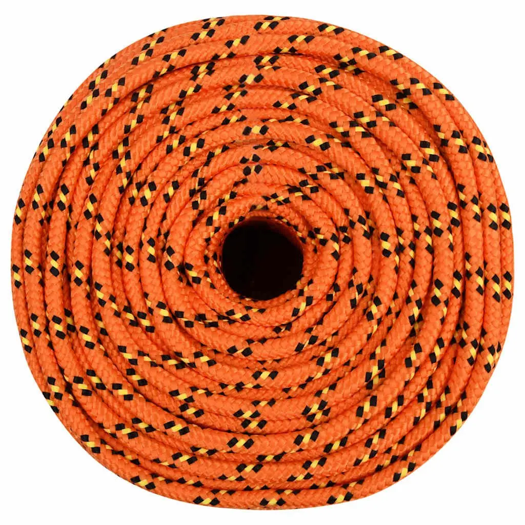 Marine Rope Orange 6mm 50m for Sailing Boating Yachting Dock Lines