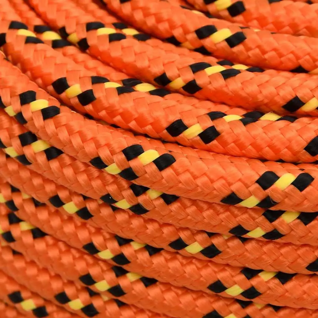 Marine Rope Orange 6mm 50m for Sailing Boating Yachting Dock Lines