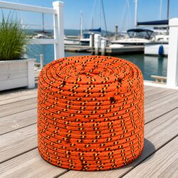 Boat Rope Orange 8mm 50m for Marine Use