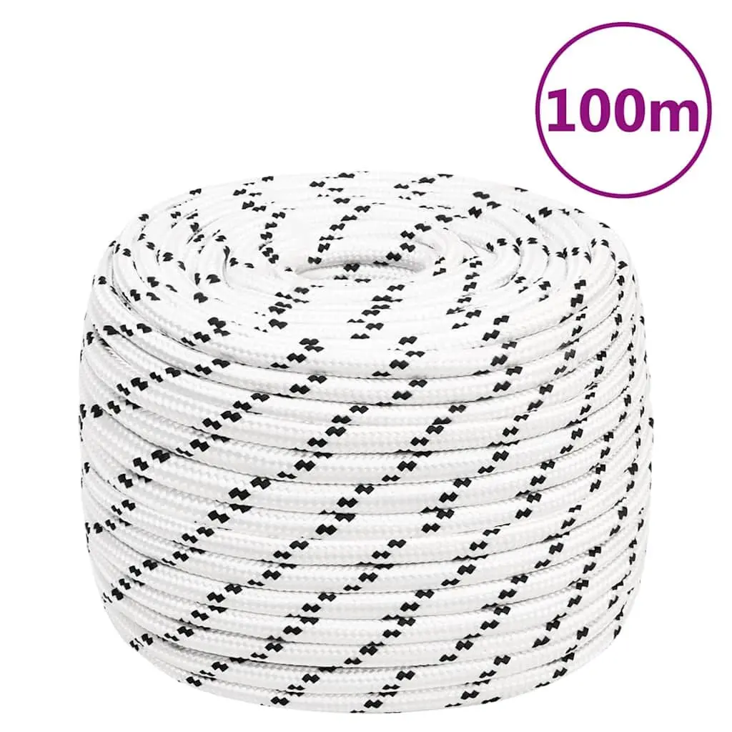 Braided Polyester Rope 100m Long, 12mm Thick