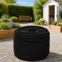 Specifications for Braided Black Rope: 12mm, 100m Length