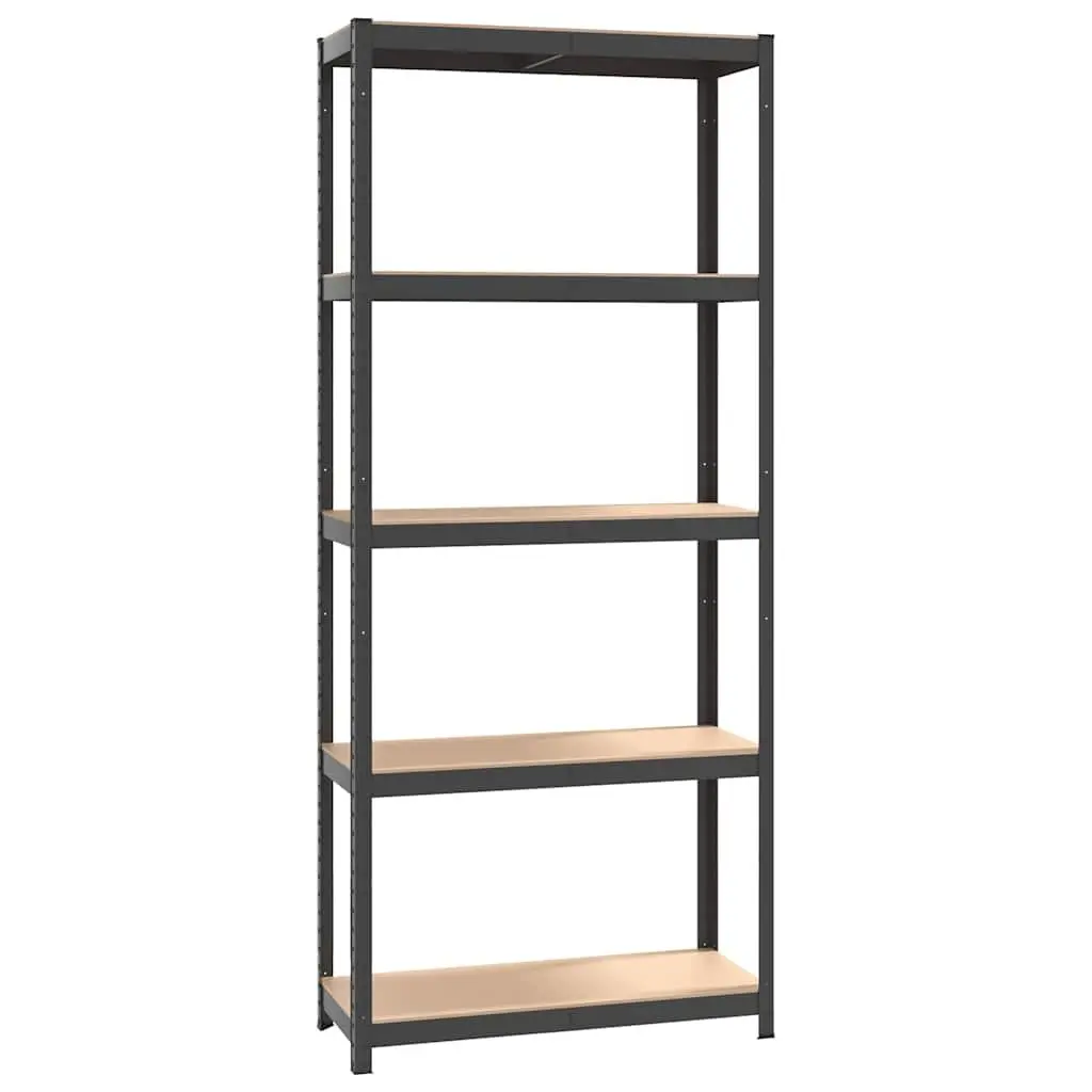 Industrial Storage Shelves 5-Layer Shelving Unit Anthracite Steel Engineered