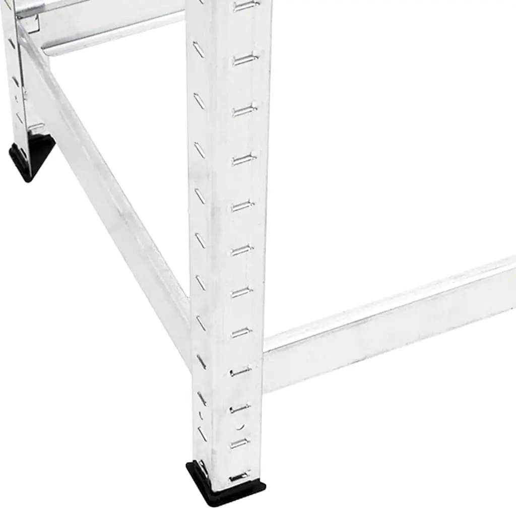 2-Layer Tire Racks Industrial Storage Shelving Steel Frame Garage Organization