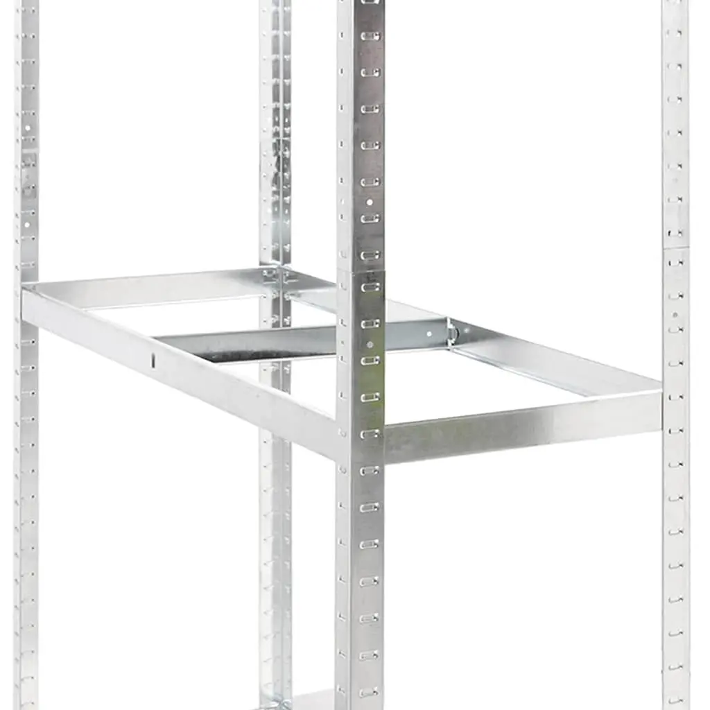 2-Layer Tire Rack Storage Shelf for Garage 110x40x180cm Silver Steel