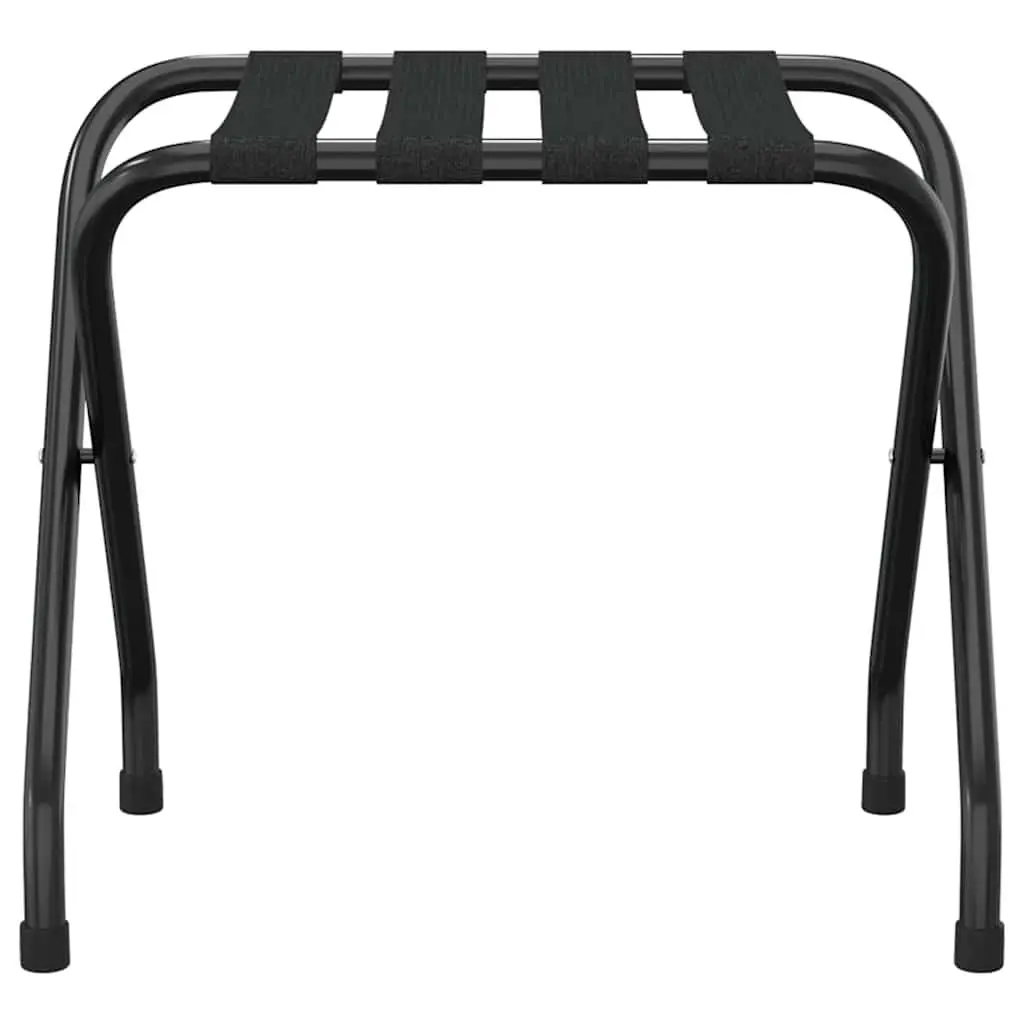Black Foldable Luggage Rack for Hotels