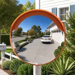 Specifications of the 30cm Orange Outdoor Convex Mirror