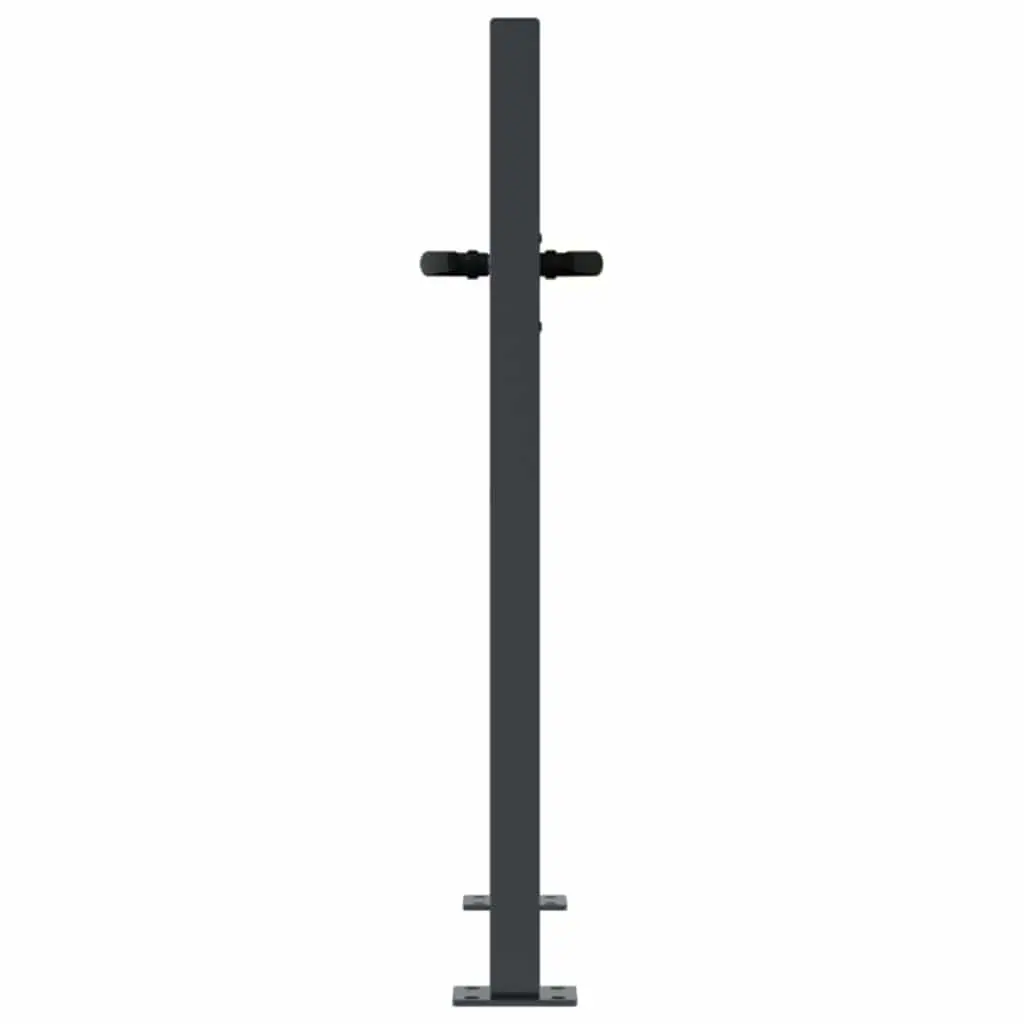 100x75 cm Anthracite Steel Garden Gate with Accessories
