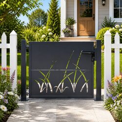 100x100 cm Steel Garden Gate with Lockable System