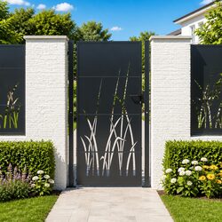 Garden Gate Specs: Steel, 100x200cm, Lockable