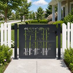 Specifications of 100x100 cm Lockable Anthracite Steel Garden Gate