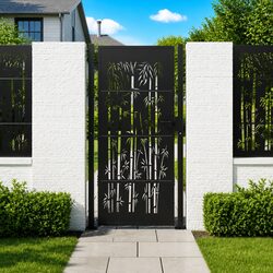 Garden Gate Dimensions: 100x175cm, Steel Frame, Anthracite Color