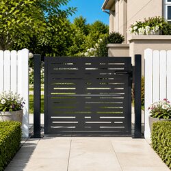 Specifications of 100x75 cm Anthracite Steel Garden Gate